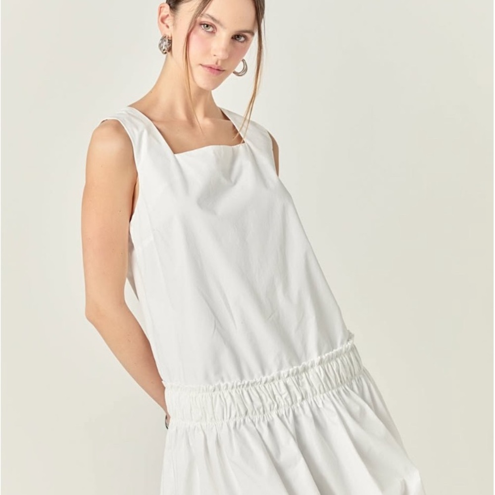 English Factory White Sleeveless Sundress
